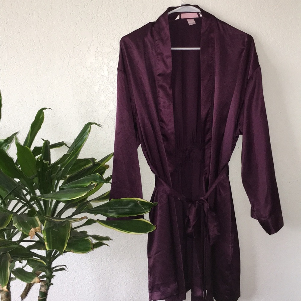 Burgundy Victoria secret kimono